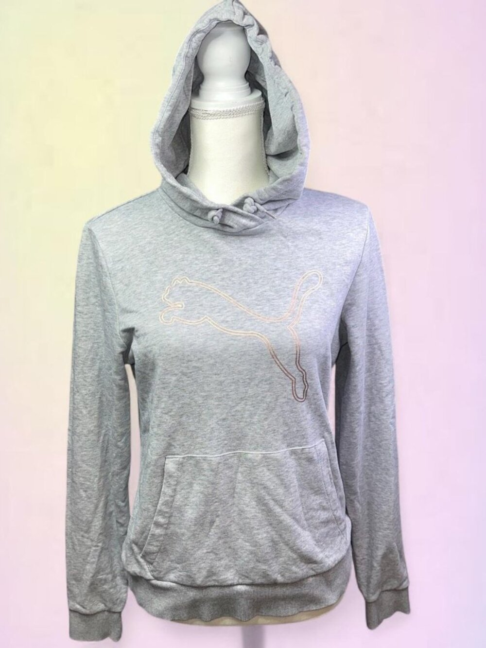 Puma Gray and Rose Gold hoodie size Medium